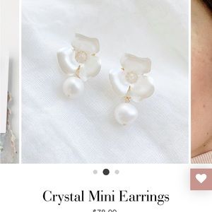 Crystal mini earrings from Kate and Mari